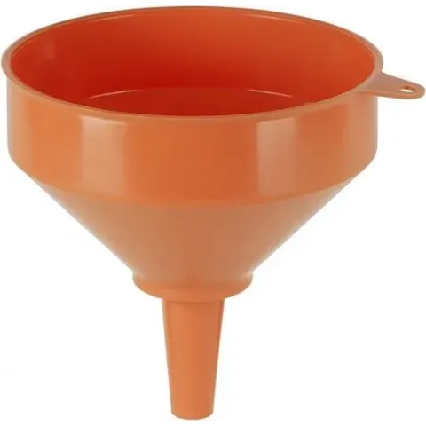 trechter messing zeef 200 mm polyethyleen 2,9 liter oranje