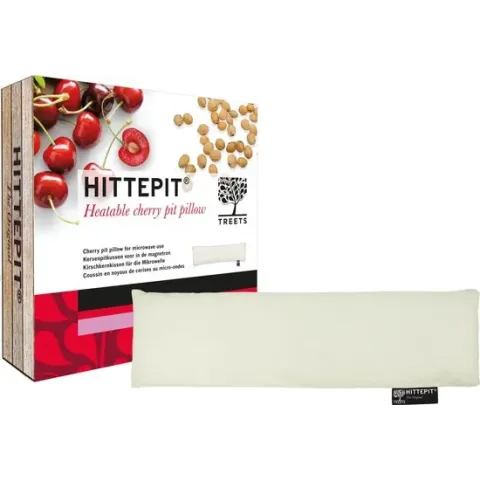 Treets Hittepit Kersenpitkussen - Langwerpig - Wit
