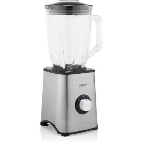 Tristar BL-4471 Blender – 1,5 liter glazen kan – 1000 Watt - RVS behuizing
