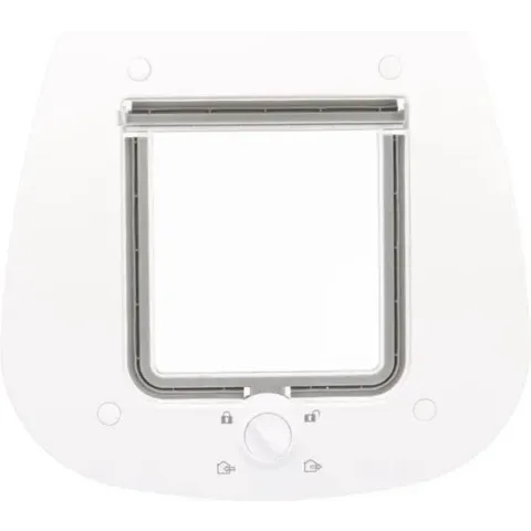 Trixie 4-weg kattenluik speciaal voor glas wit 27x27 cm