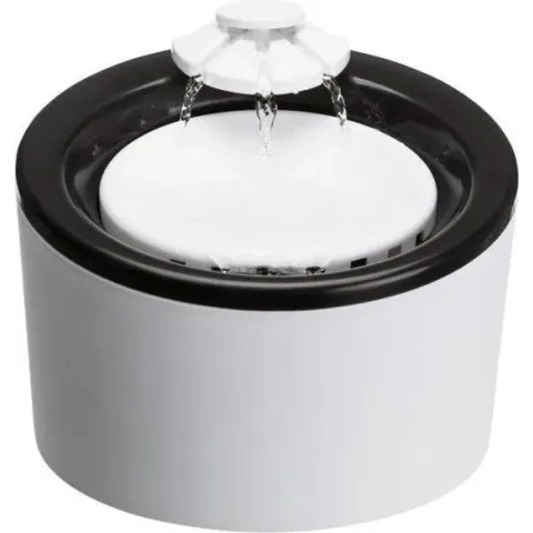 Trixie drinkfontein triple flow zwart / wit 2 ltr