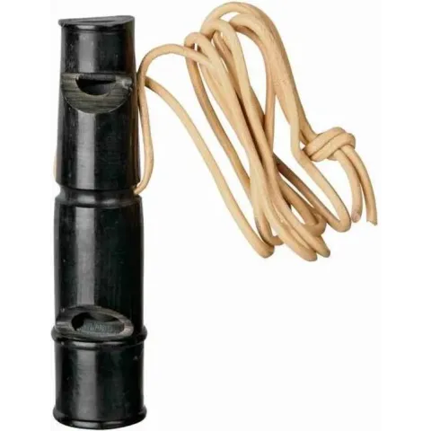 Trixie dubbeltoonfluitje buffelhoorn 9 cm