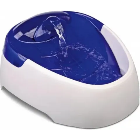 Trixie Duo Stream Drinkfontein - Kunststof - Wit/Blauw - 1 ltr