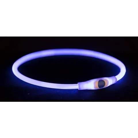 Trixie flahs lichtring voor de hond S-M, blauw