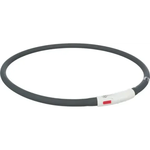 Trixie Flash lichtring USB silicone | XS–XL 70 cm ø10 mm Zwart