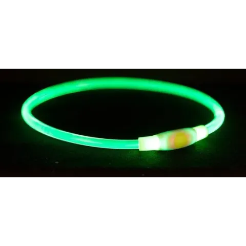 Trixie flash lichtring voor hond S-M, groen