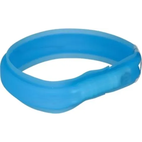 Trixie Halsband Usb Flash Light Lichtgevend Oplaadbaar - Halsband - Blauw - 0,3x70 cm