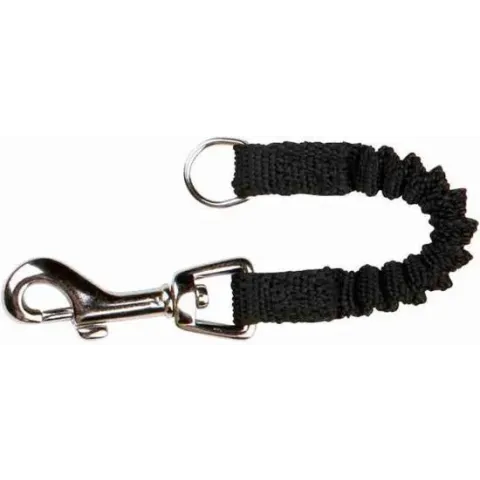 Trixie hondenriem schokdemper zwart 21x1,5 cm