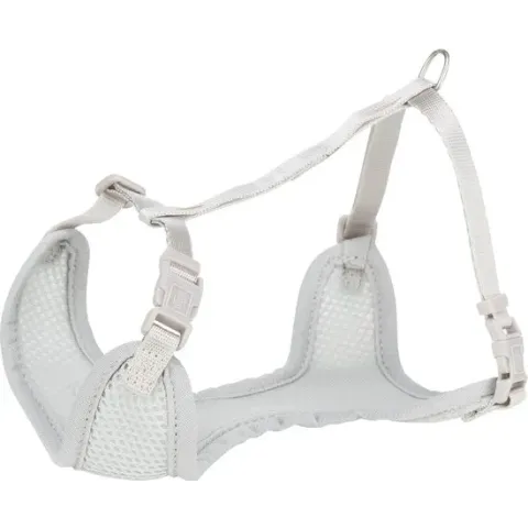 Trixie Hondentuig Junior Puppy Softtuig Met Riem Lichtgrijs - 36-50X1 CM / 2 MTR