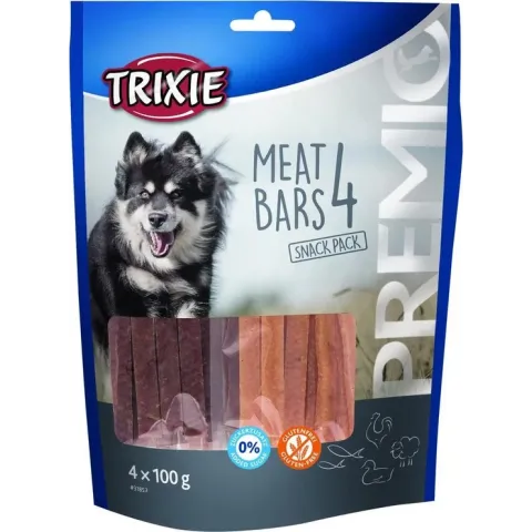 Trixie Premio 4 Meat Bars - Hondensnacks - Kip Eend Lam 4 x 100 g