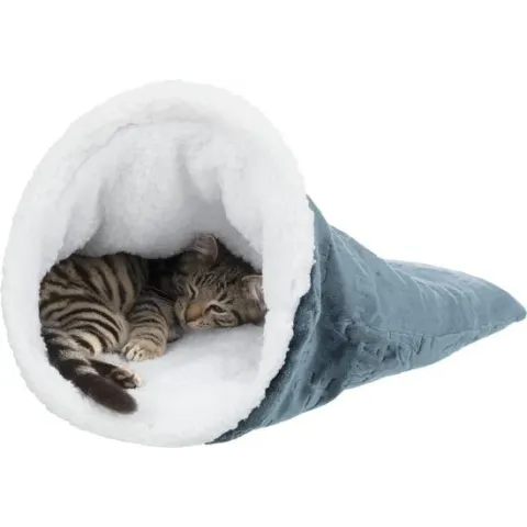 Trixie relax-slaapzak paul blauw / wit 60x40x12 cm