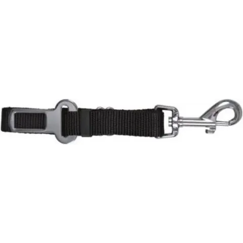 Trixie reserve korthouder met musketonhaak zwart