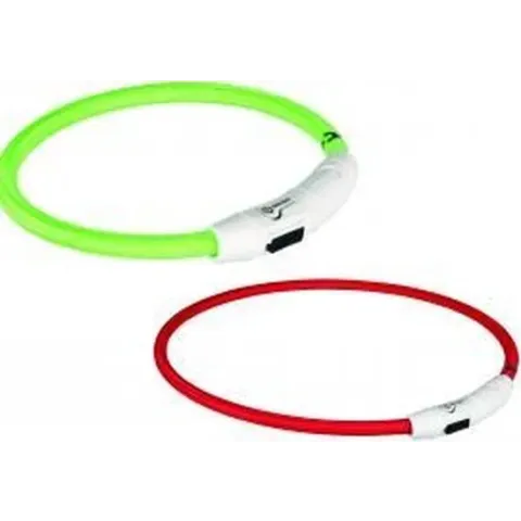 Trixie Ring Flash Light Usb M/L - Aanlijnattribuut - 45cm x 57cm - Multi