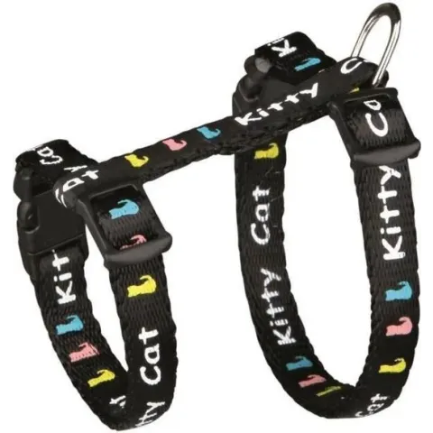 TRIXIE Set harnas met riem Kitty cat - Willekeurige kleur - Voor kitten