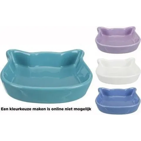 TRIXIE | Trixie Voerbak Kattenkop Assorti