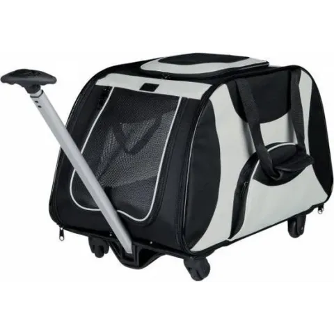 Trixie Trolley - Reismand Hond - Zwart / Grijs 34x43x67 cm
