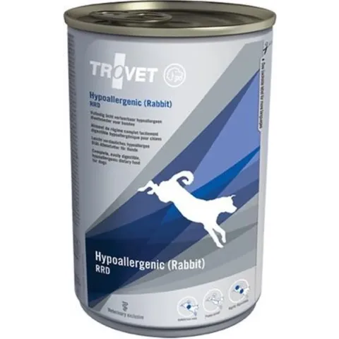 TROVET Hypoallergenic RRD (Rabbit) Hond - 6 x 400 gr blikken