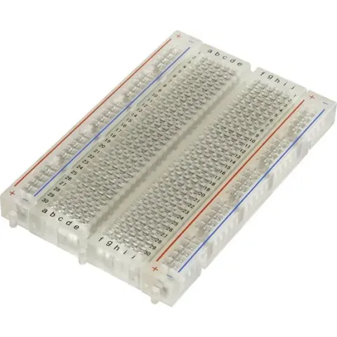 TRU COMPONENTS 0165-40-8-8010 Breadboard Transparant Totaal aantal polen 400 (l x b x h) 84 x 54.3 x 9 mm 1 stuk(s)