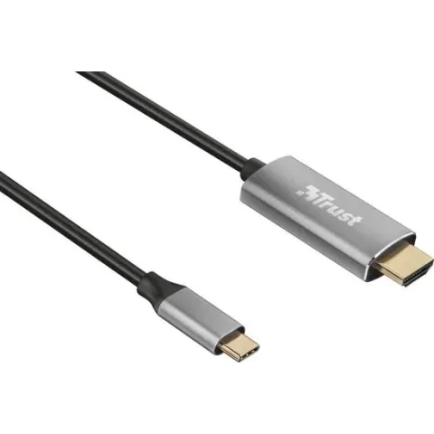 Trust Calyx - USB-C naar HDMI-kabel - 4K ondersteuning - Zwart