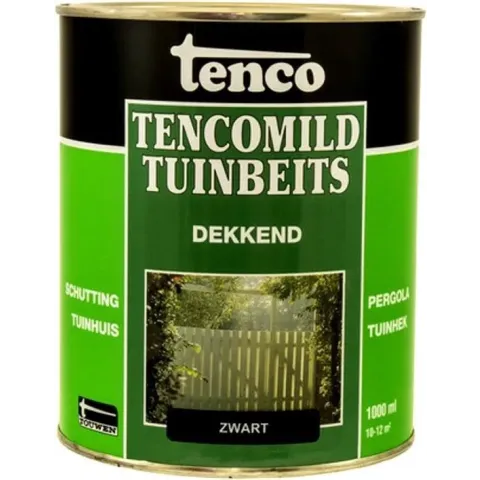 Tuinbeits dekkend - Tencomild Zwart
