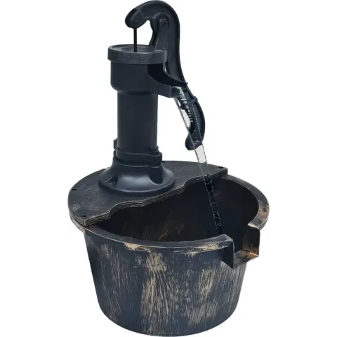 Tuinfontein vat met pomp