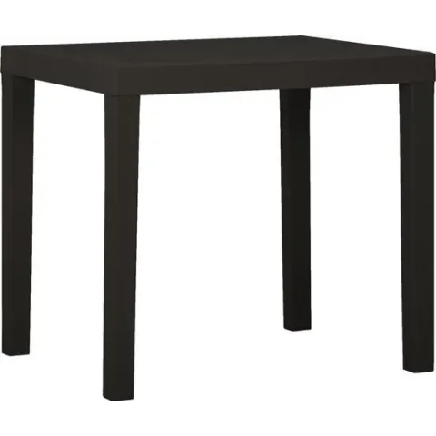 Tuintafel 79x65x72 cm kunststof antracietkleurig