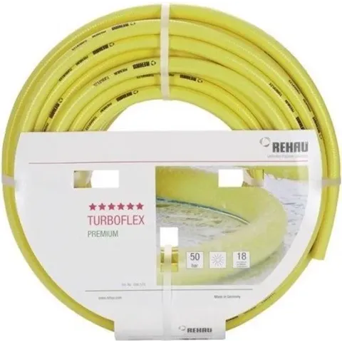 Turboflex 1/2" waterslang 25 meter op rol 17 bar werkdruk