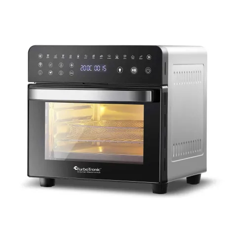 Turbotronic Afo14 Airfryer Xxl En Oven Met Draaispit - 14 Liter - Zwart