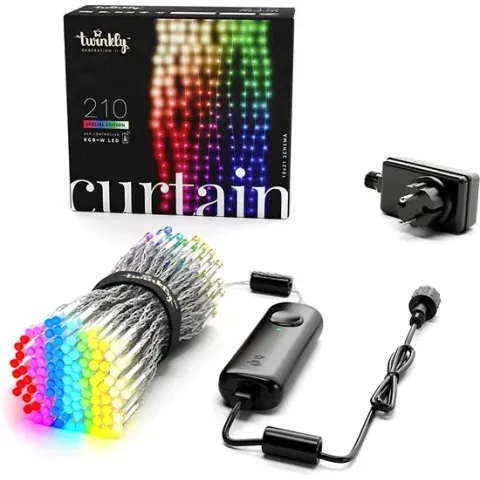 Twinkly Smart gordijn lichtsnoer 210 LEDs RGB+CCT 1.5 x 2.1 Meter