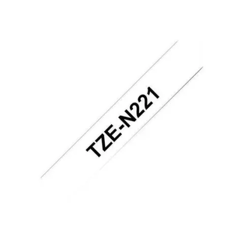 TZ-N221 - 9mm - black on white - not laminated