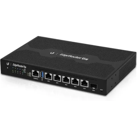 Ubiquiti Networks EdgeRouter 6P bedrade router Gigabit Ethernet Zwart