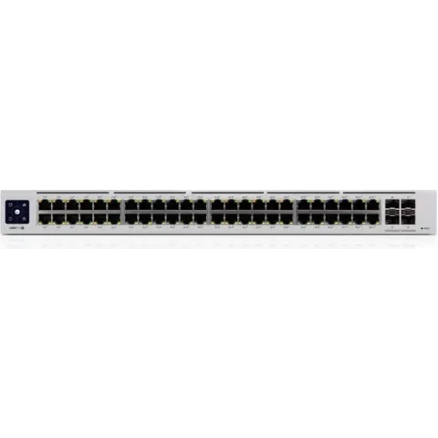 Ubiquiti Networks UniFi Pro 48-Port PoE Managed L2/L3 Gigabit Ethernet (10/100/1000) Zilver 1U Power over Ethernet (PoE)