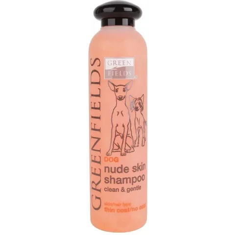 Unieke Shampoo voor naakthonden - Verzorgend en voorkomt uitdroging van de huid - Greenfields - 250ml