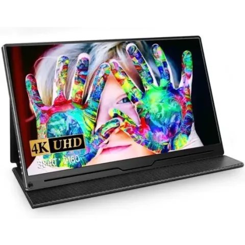 UPERFECT Portable Monitor - 4K - Beeldscherm - Monitor - Scherm - Draagbare monitor - 15.6" - 3840x2160UHD - HDMI & USB-C - Zwart