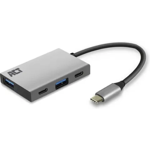 USB-C 3.2 Gen2 naar 2x USB-C & 2x USB-A Hub - AC7070