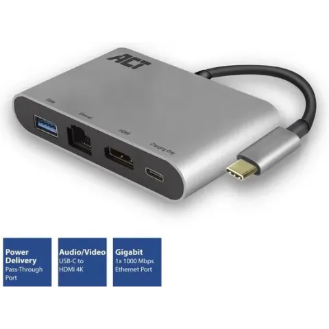 USB-C 4K Multiport Dock voor laptop - AC7040