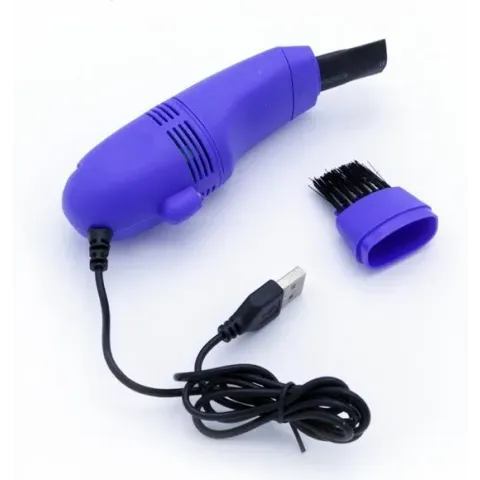 USB stofzuiger - Toetsenbord cleaner / Schoonmaakset voor kruimels en stof - Computer / PC / Laptop  Kruimeldief - Mini stofzuiger - Blauw