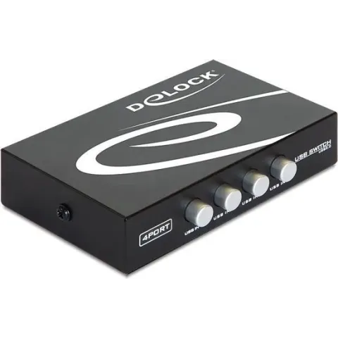 USB Switch Delock 4 ingangen - 1 uitgang