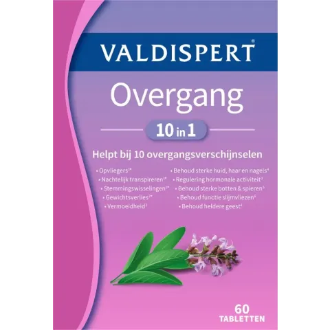 Valdispert Overgang 10 in 1 - Supplement - 60 tabletten