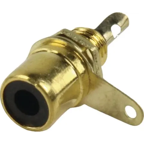 Valueline CC-116 RCA (F) Zwart, Goud kabel-connector