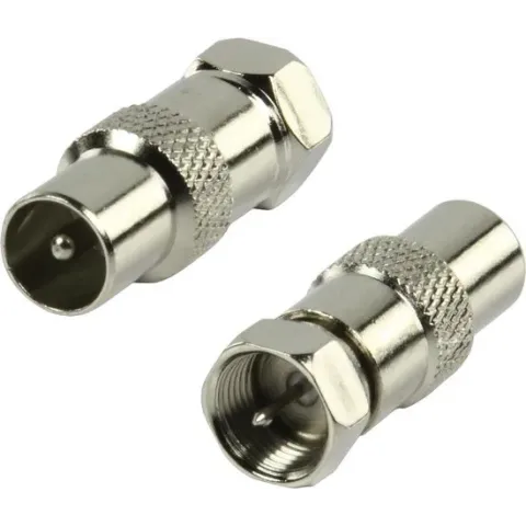 Valueline Coax (m) - F-connector (m) adapter