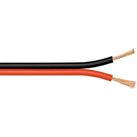 Valueline - Luidspreker Kabel - Zwart / rood - 100 meter