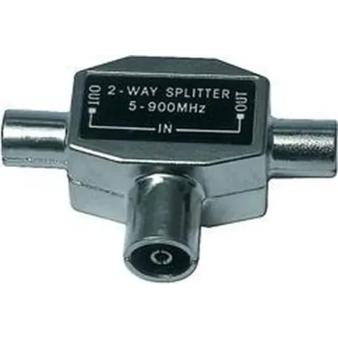 Valueline T-SPLT FMM Kabelsplitter Zilver Kabel splitter/combiner