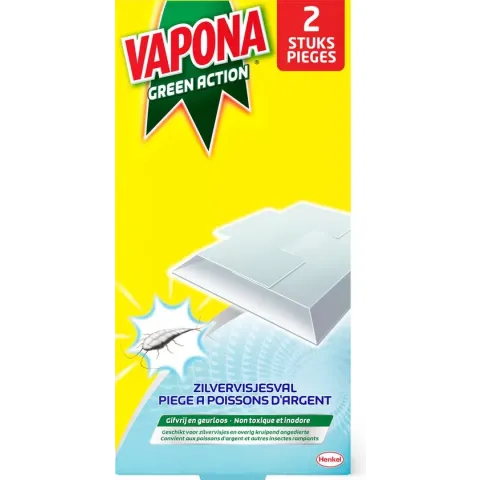Vapona Zilvervisjesval - Insectenval - 2 stuks