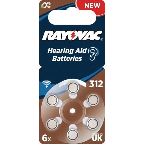 Varta 312 (PR41) huishoudelijke batterij Zink-lucht