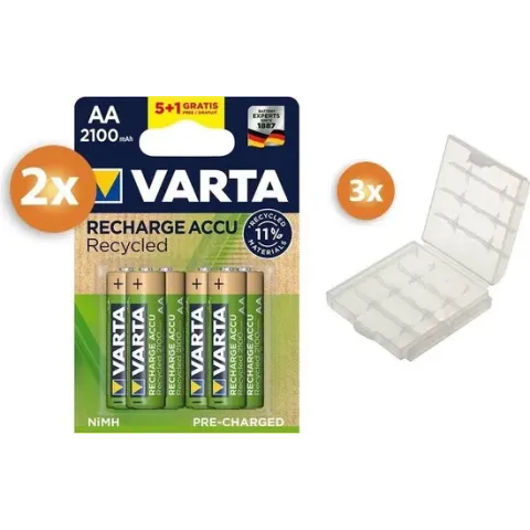 Varta AA batterijen Voordeelpak 10+2 gratis - 2100mAh - Oplaadbaar