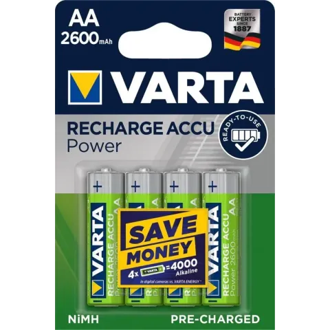 Varta AA Oplaadbare Batterijen - 4 stuks