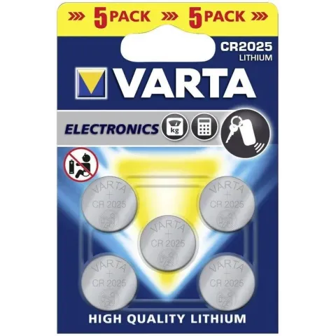 Varta CR2025 - 5 stuks