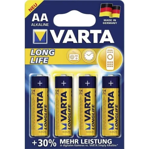 Varta Longlife Extra Mignon AA Batterij - 4 stuks