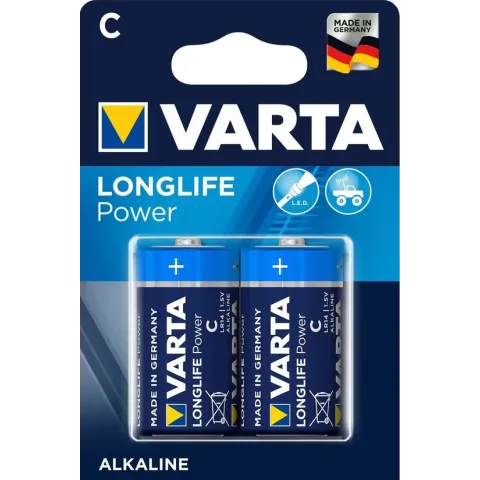 Varta Longlife Power C Batterijen - LR14 - 2 stuks